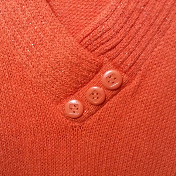 Planet Gold Women's Orange Sweater Dress -… - Picture 5 of 5